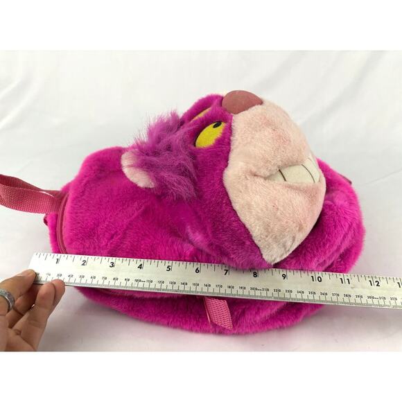 VTG Cheshire Cat Backpack Plush Alice In Wonderland Purse Small Bag Disney Store - Picture 3 of 16